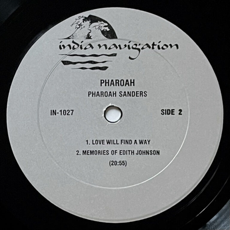 PHAROAH SANDERS 『PHAROAH』 LP ラベル