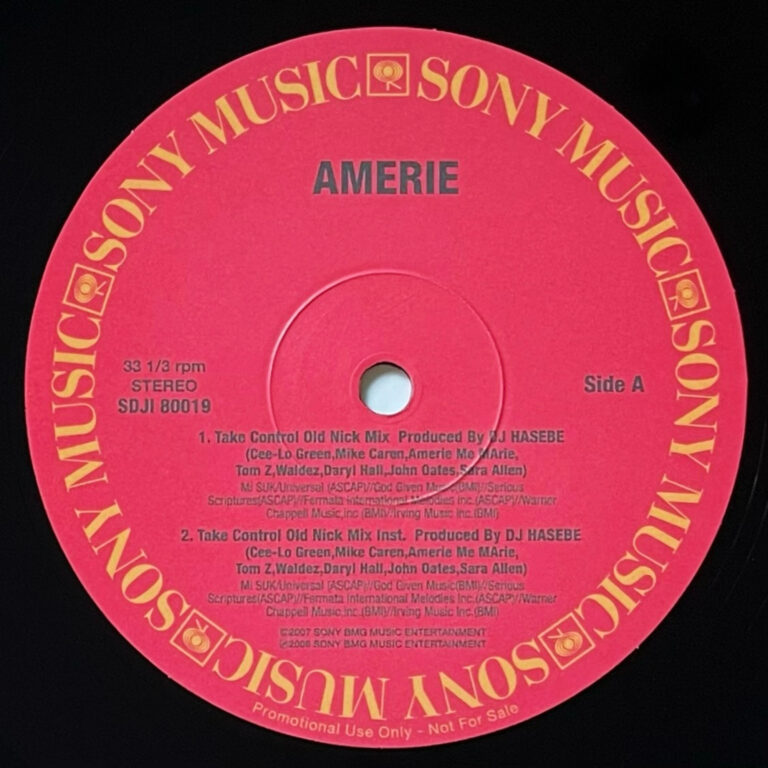 AMERIE 『Take Control (Old Nick Mix)』 promo 12inch